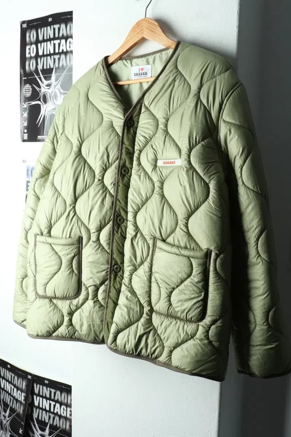 (XL-2XL) KKKKK 패딩 지드래곤 착용 편집샵 깔깔이-1605C 상품이미지1