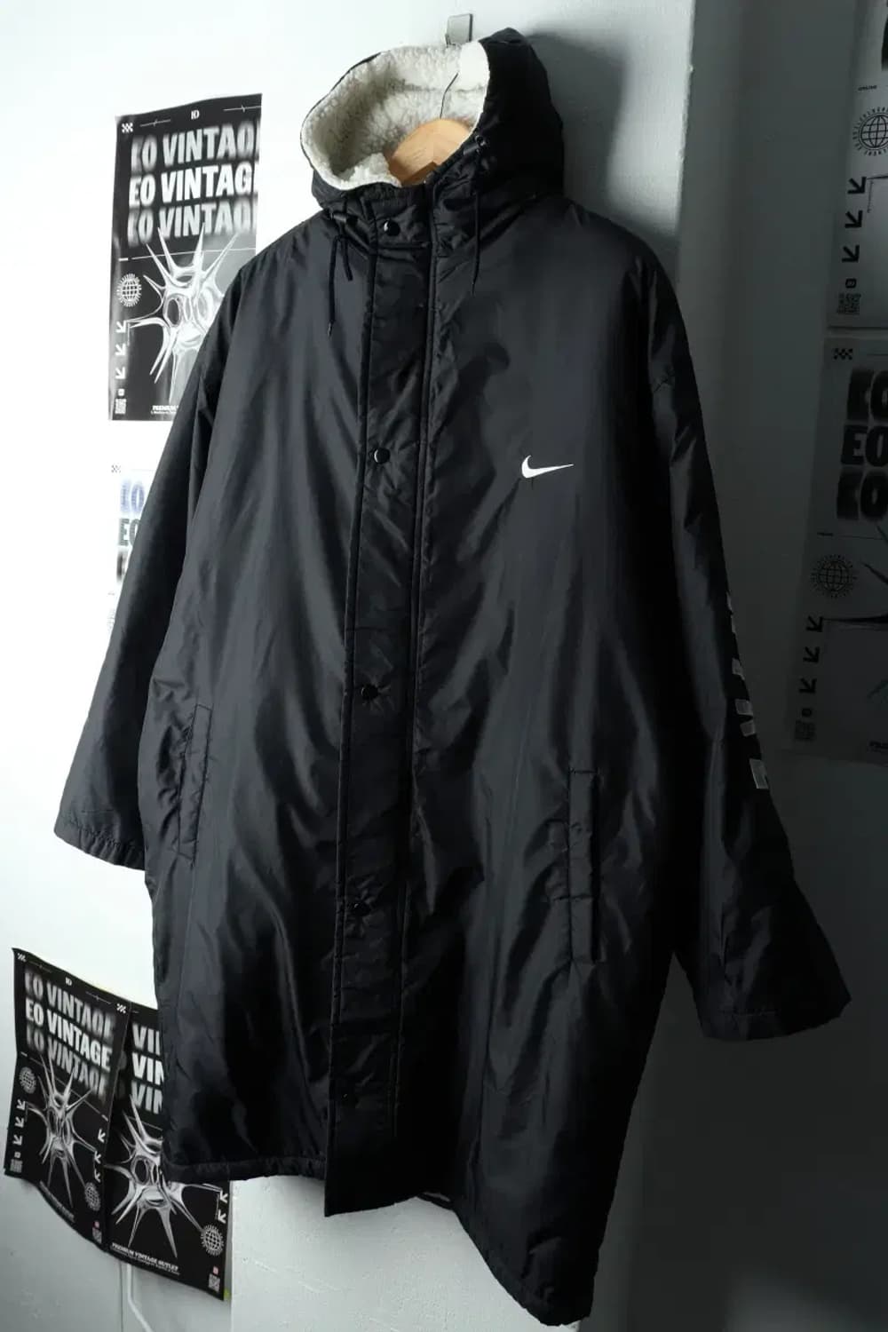 (XL) 나이키 패딩 점퍼자켓 00년대 양털 돕바 빅로고-1605D 상품이미지1