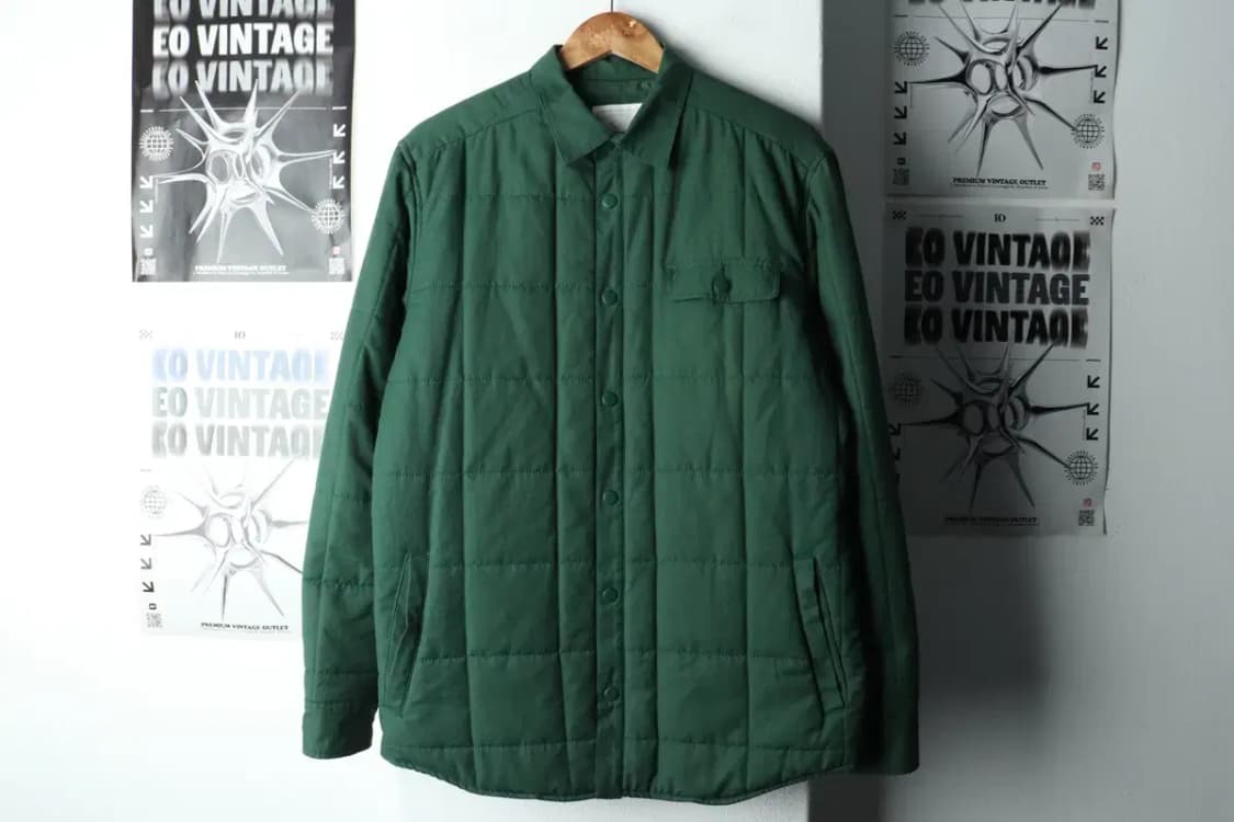 (M) 세러데이 서프 패딩 점퍼자켓 그린 누빔 퀄팅-1605E 상품이미지2