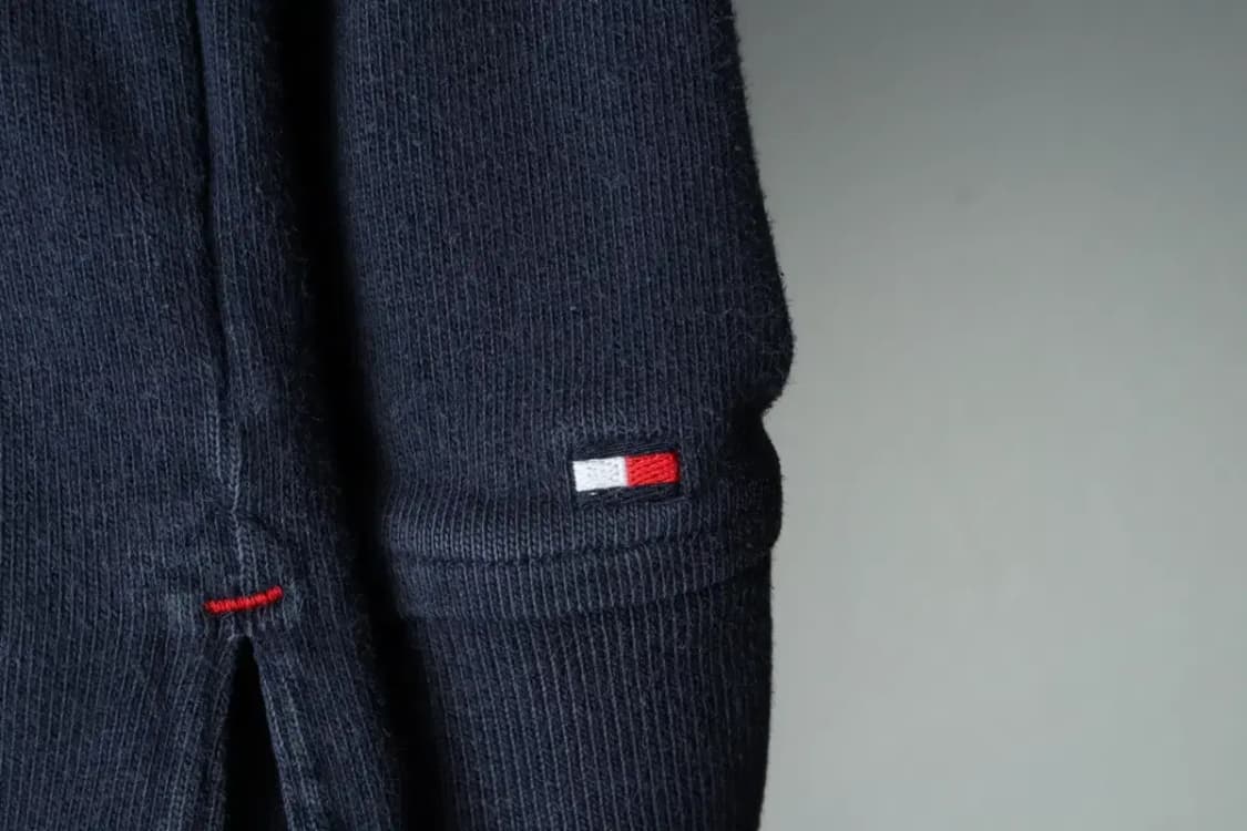 (M) 타미힐피거 카라 긴팔티셔츠 사용감 네이비 올드스쿨-16061 상품이미지5