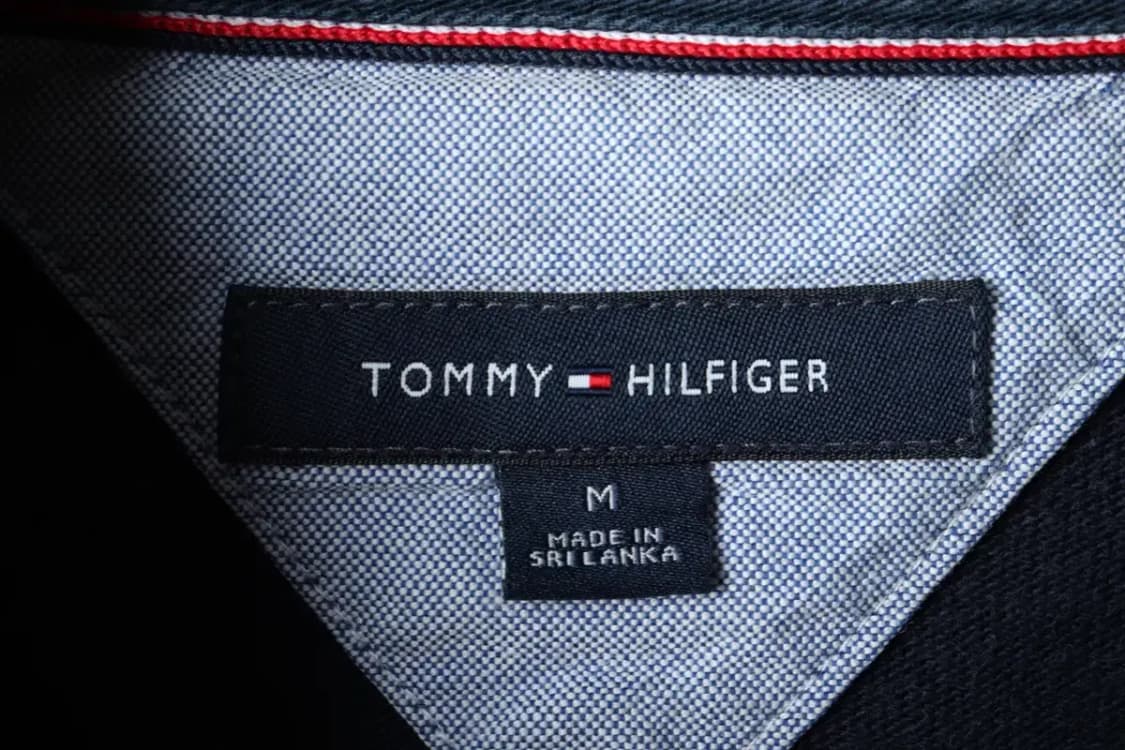 (M) 타미힐피거 카라 긴팔티셔츠 사용감 네이비 올드스쿨-16061 상품이미지6