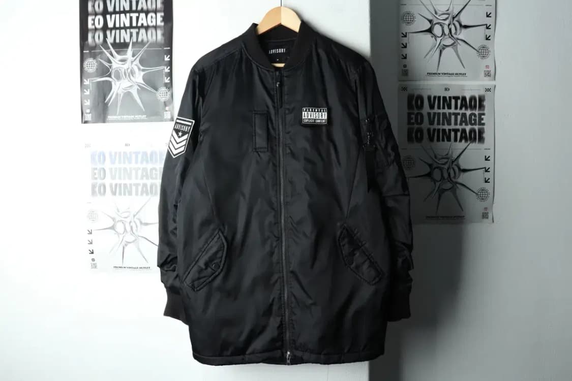 (M-L) 어드바이저리 집업 바람막이 점퍼자켓 항공 블랙 롱-16067 상품이미지3