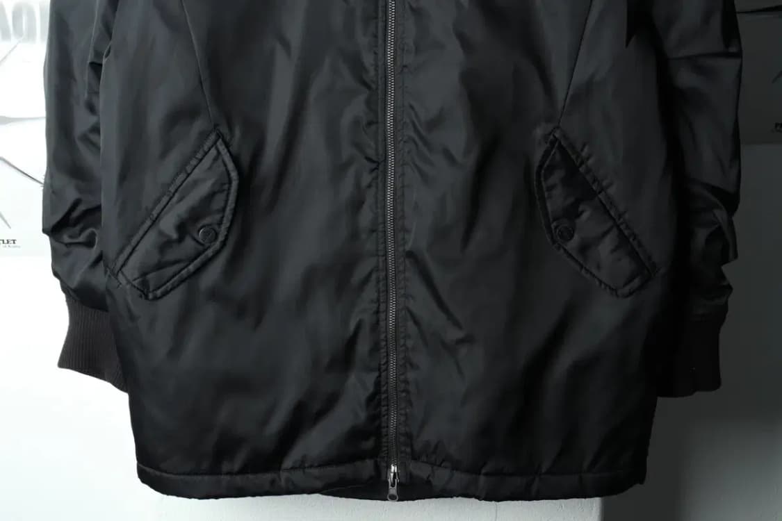 (M-L) 어드바이저리 집업 바람막이 점퍼자켓 항공 블랙 롱-16067 상품이미지5