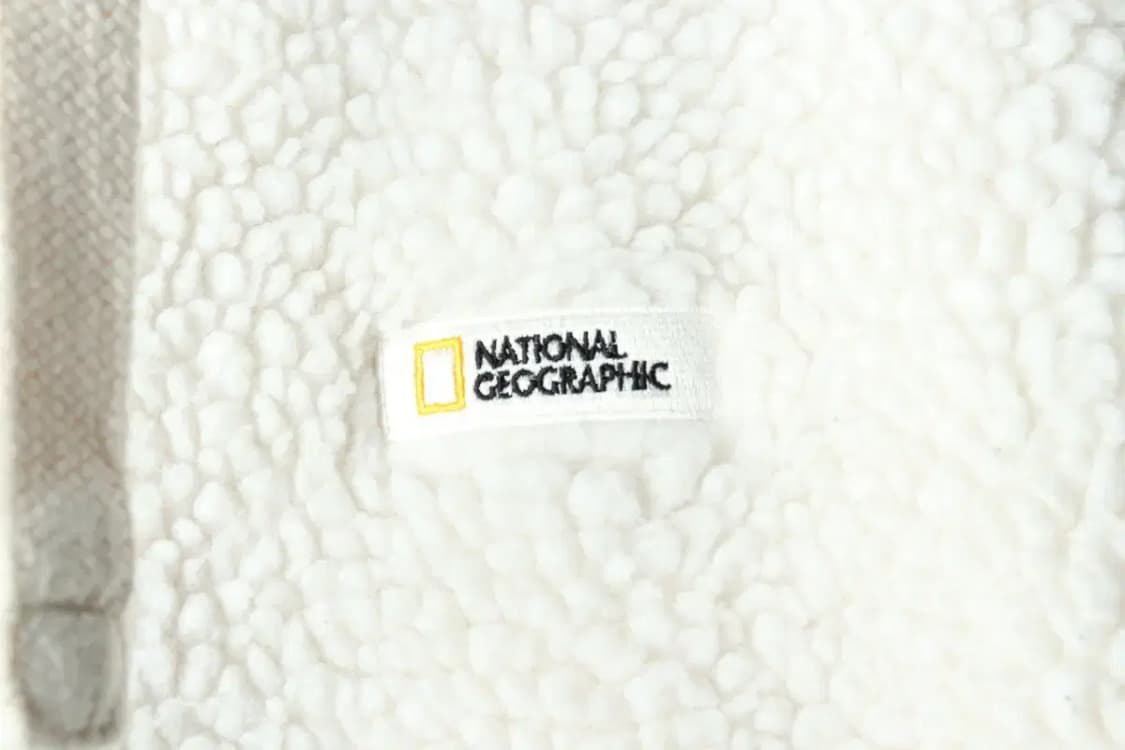 (M-L) 내셔널지오그래픽 후드집업 후리스 뽀글이 양털 화이트-16068 상품이미지5