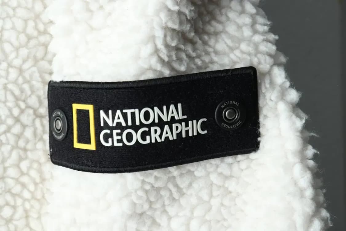 (M-L) 내셔널지오그래픽 후드집업 후리스 뽀글이 양털 화이트-16068 상품이미지6