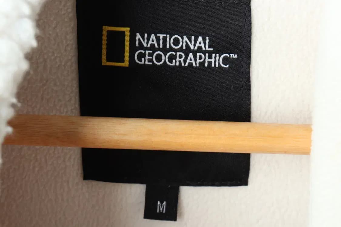 (M-L) 내셔널지오그래픽 후드집업 후리스 뽀글이 양털 화이트-16068 상품이미지7