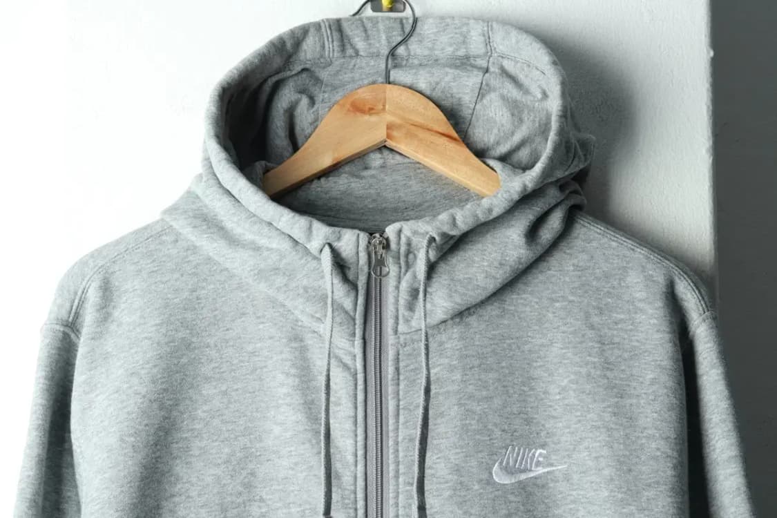 (M-L) 나이키 후드집업 그레이 기모 올드스쿨-16069 상품이미지3