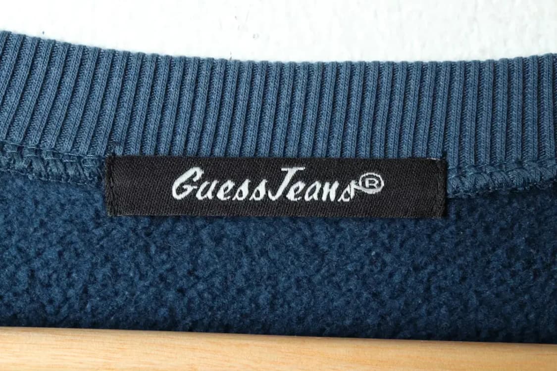 (XL) 게스 맨투맨 티셔츠 빅로고 스티치 블루-16019 상품이미지6