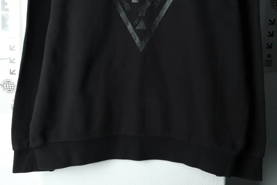 (XL) 게스 맨투맨 티셔츠 빅로고 블랙-1601A 상품이미지4