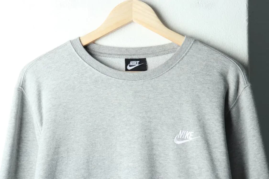 (2XL) 나이키 맨투맨 티셔츠 빅사이즈 그레이 기본-1601B 상품이미지3