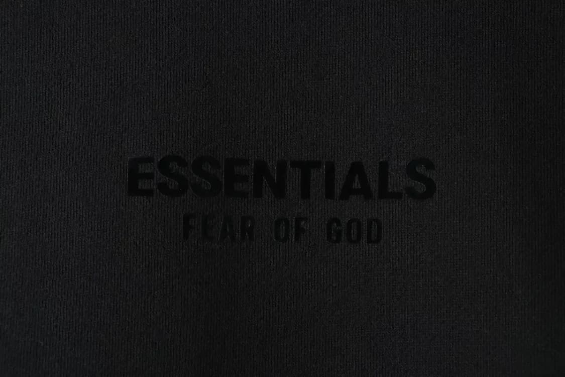 (L-2XL) 피오브갓 맨투맨 티셔츠 에센셜 블랙 기모-1601D 상품이미지5