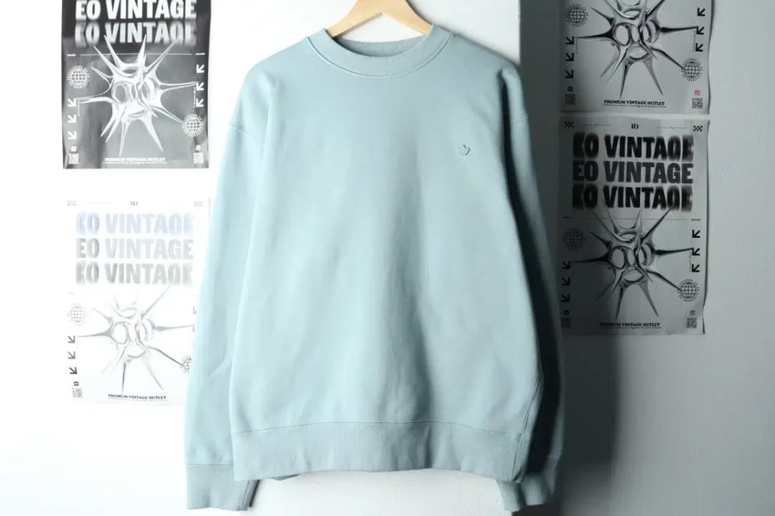 (3XL) 아디다스 맨투맨 티셔츠 빅사이즈 연블루 기모-1601E 상품이미지2