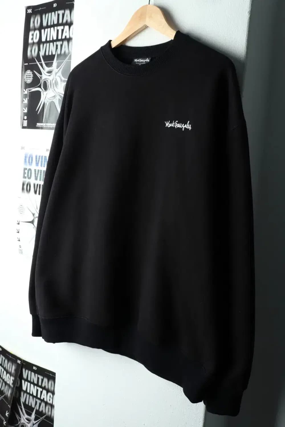 (XL) 마크곤잘레스 맨투맨 티셔츠 블랙 기모 올드스쿨-16020 상품이미지1