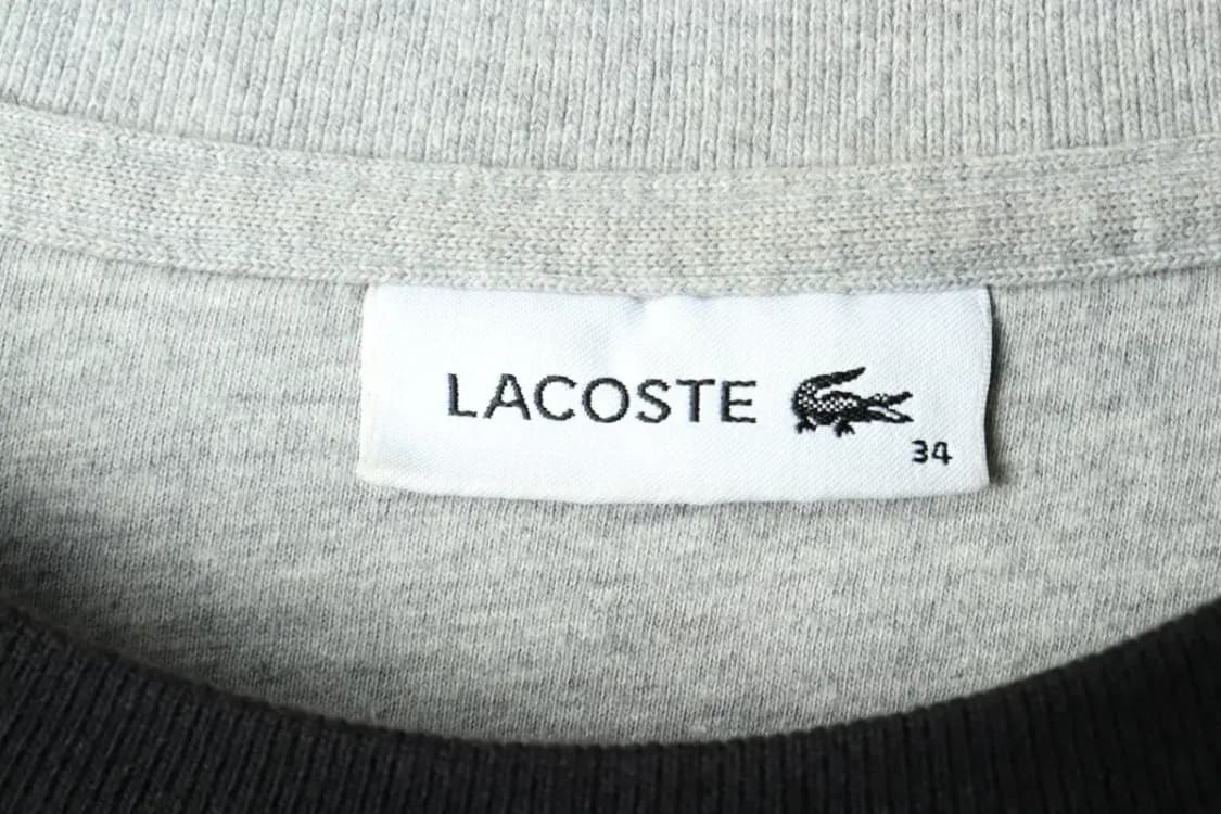 W(M) 라코스테 맨투맨 티셔츠 스몰로고 블랙-16021 상품이미지6