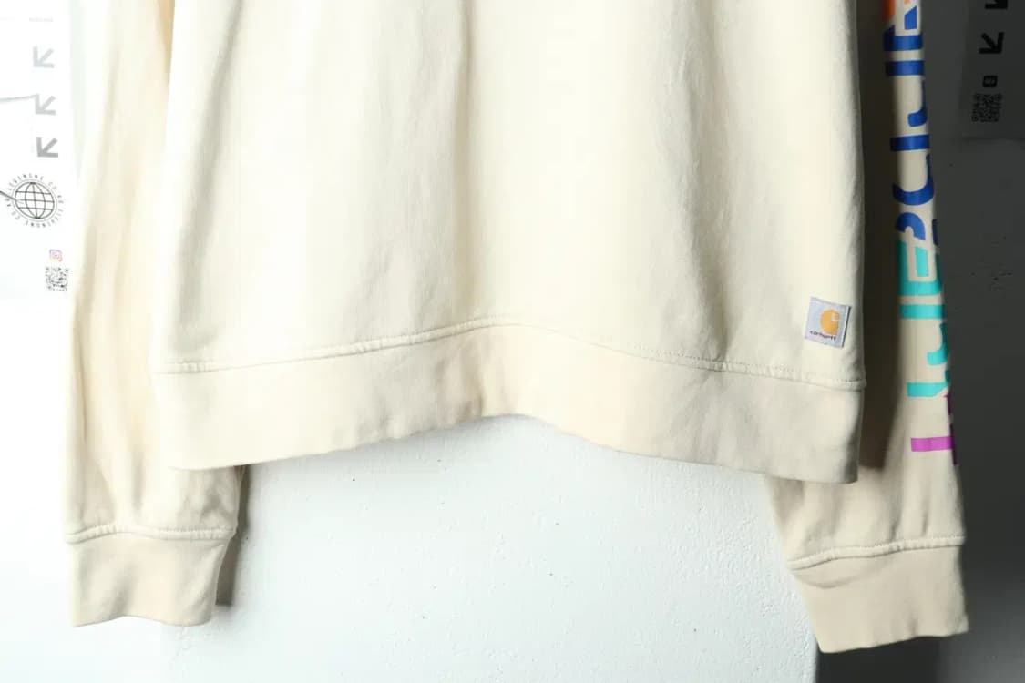 (XL) 칼하트 맨투맨 티셔츠 텐센 베이지 올드스쿨-16023 상품이미지4