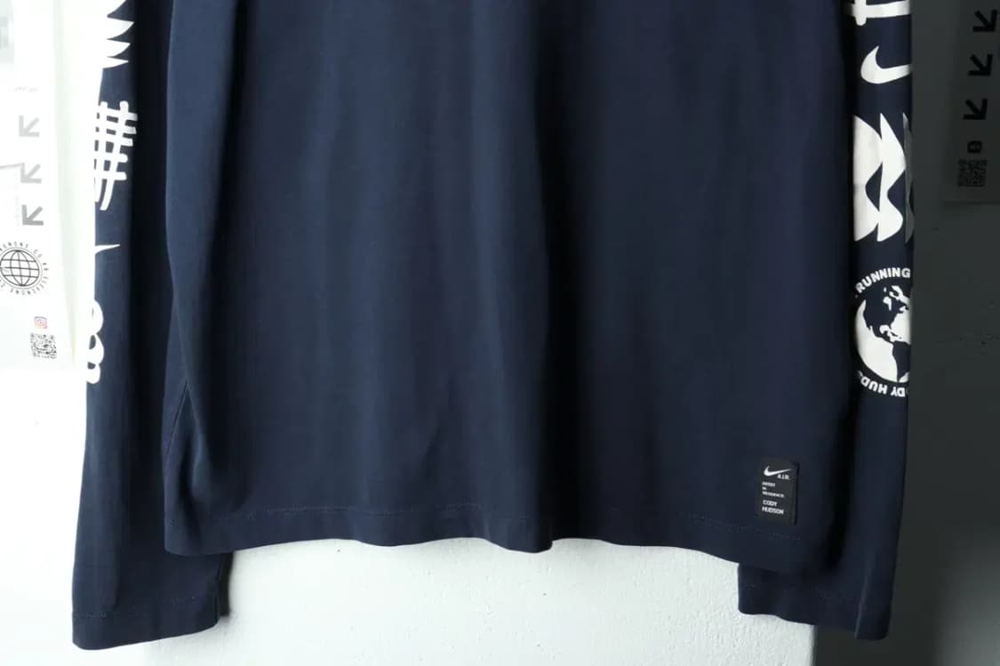 (2XL) 나이키 긴팔티셔츠 빅사이즈 네이비 올드스쿨-16027 상품이미지5