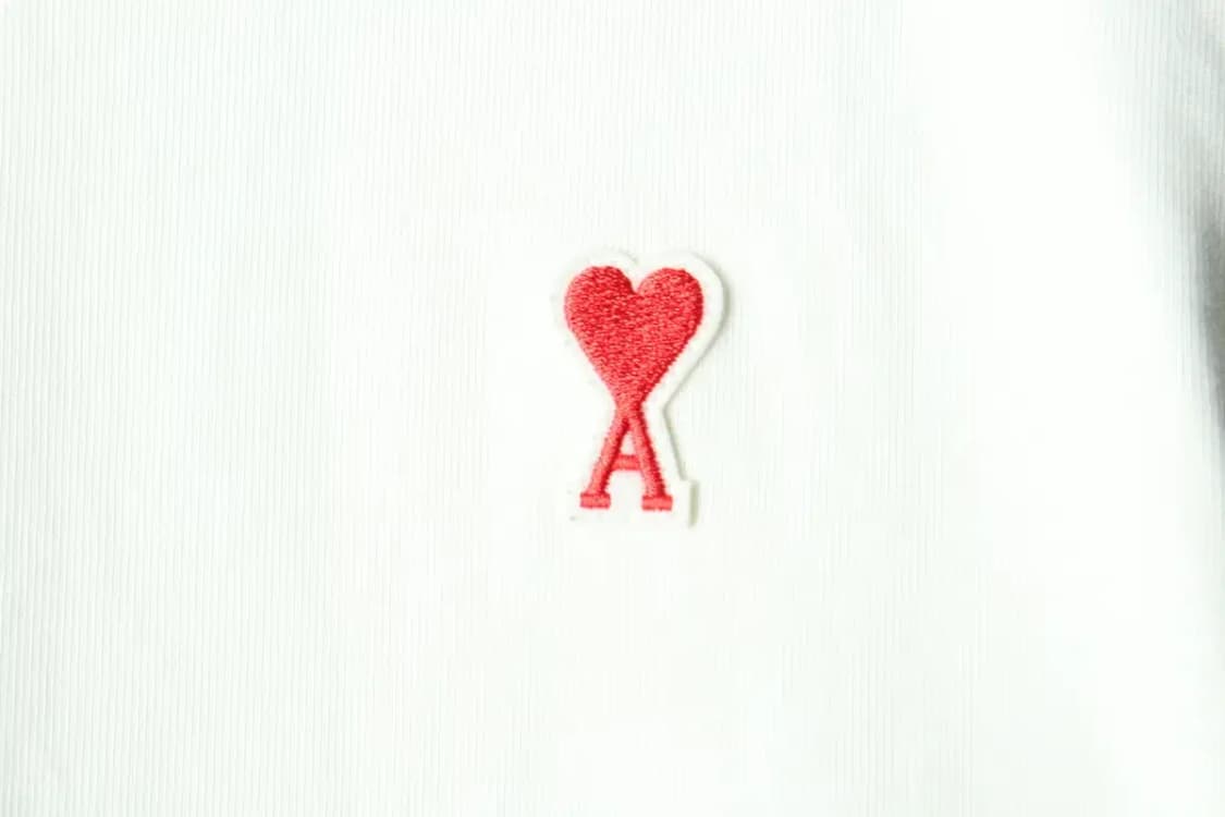 (L) 아미 긴팔티셔츠 스몰로고 화이트-16028 상품이미지5