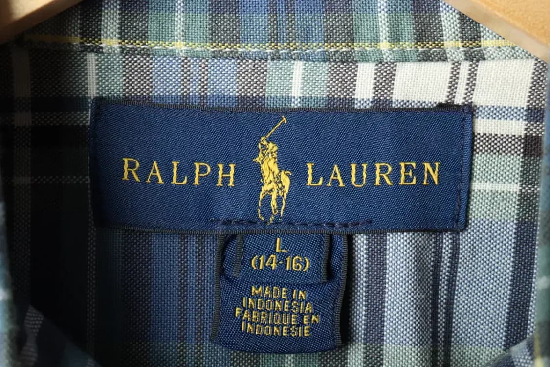 W(S) 폴로 랄프로렌 셔츠 남방 체크 컬러믹스 포니-1602B 상품이미지6