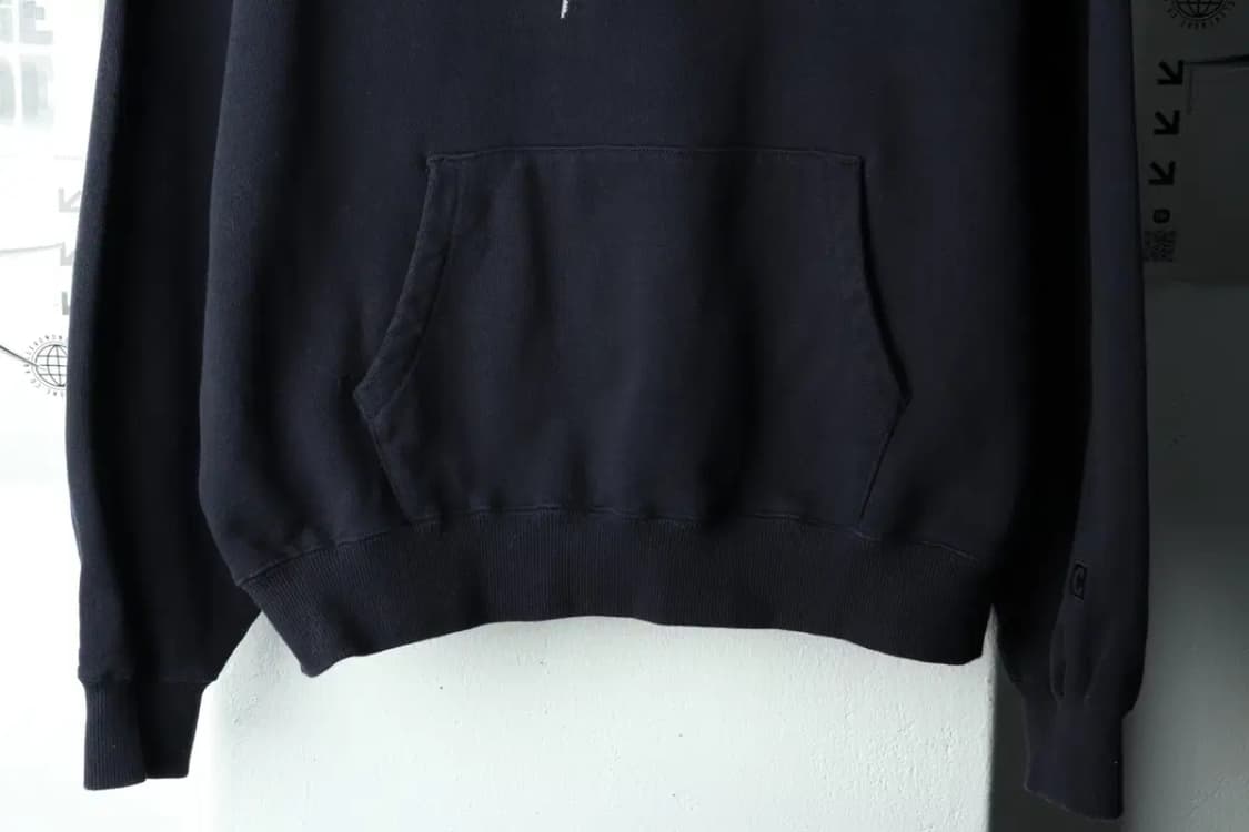 (M-L) 커버낫 후드티셔츠 빅로고 네이비 올드스쿨 자수-1602C 상품이미지4