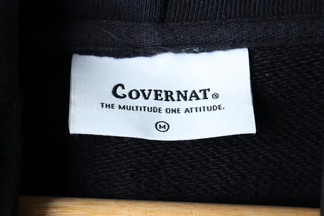 (M-L) 커버낫 후드티셔츠 빅로고 네이비 올드스쿨 자수-1602C 상품이미지6