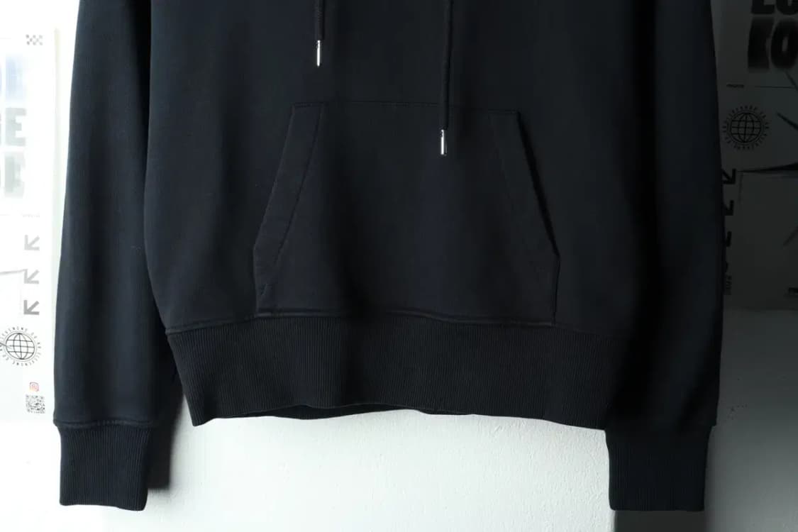 W(S) 아미 후드티셔츠 하트 스몰로고 블랙-1602D 상품이미지4