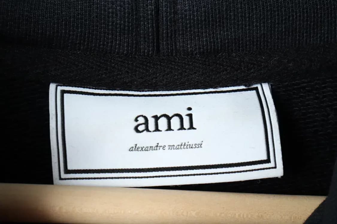 W(S) 아미 후드티셔츠 하트 스몰로고 블랙-1602D 상품이미지6