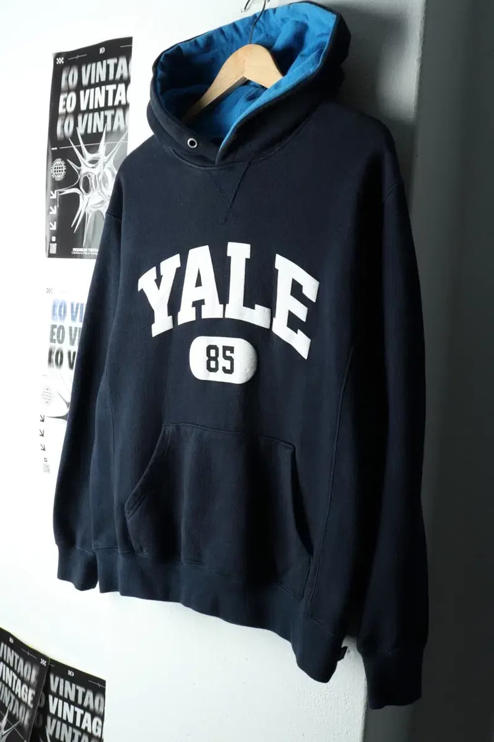(S) 예일 후드티셔츠 헤비웨잇 네이비-1602E 상품이미지1