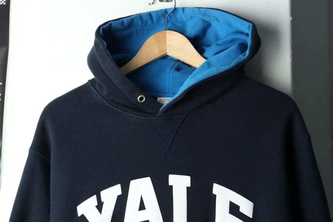 (S) 예일 후드티셔츠 헤비웨잇 네이비-1602E 상품이미지3