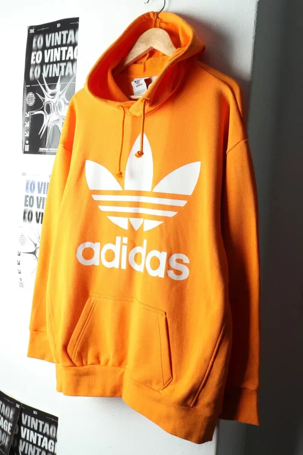 (XL) 아디다스 후드티셔츠 불꽃 주황 올드스쿨-1602F 상품이미지1