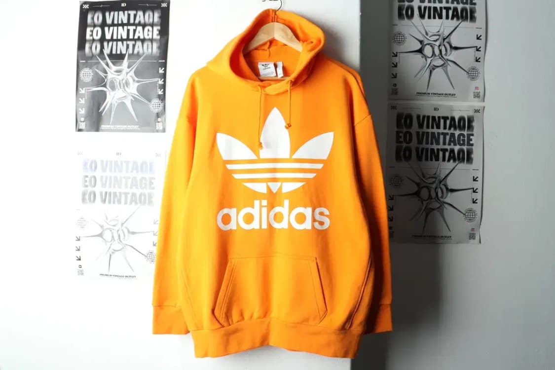 (XL) 아디다스 후드티셔츠 불꽃 주황 올드스쿨-1602F 상품이미지2