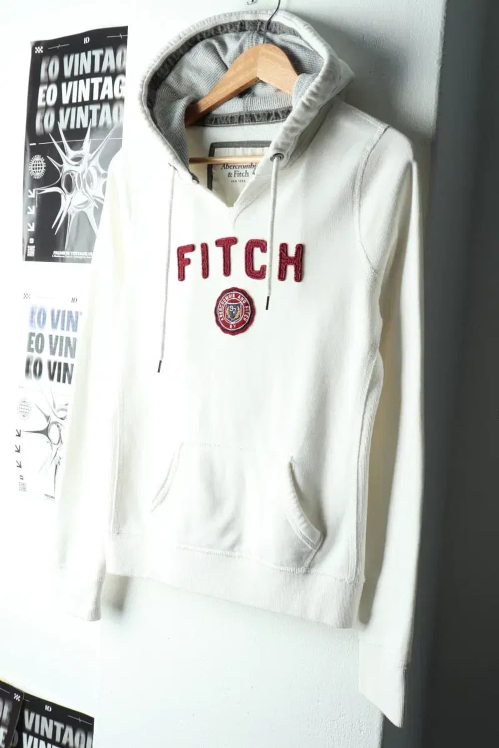 W(M) 아베크롬비 후드티셔츠 대장 화이트 기모 Y2K-16030 상품이미지1