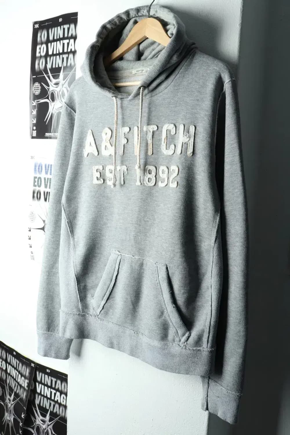 (L-XL) 아베크롬비 후드티셔츠 대장급 그레이 기모 Y2K-16031 상품이미지1