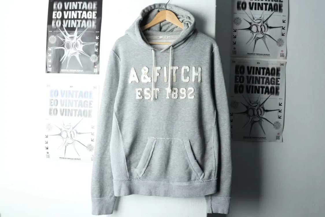 (L-XL) 아베크롬비 후드티셔츠 대장급 그레이 기모 Y2K-16031 상품이미지2
