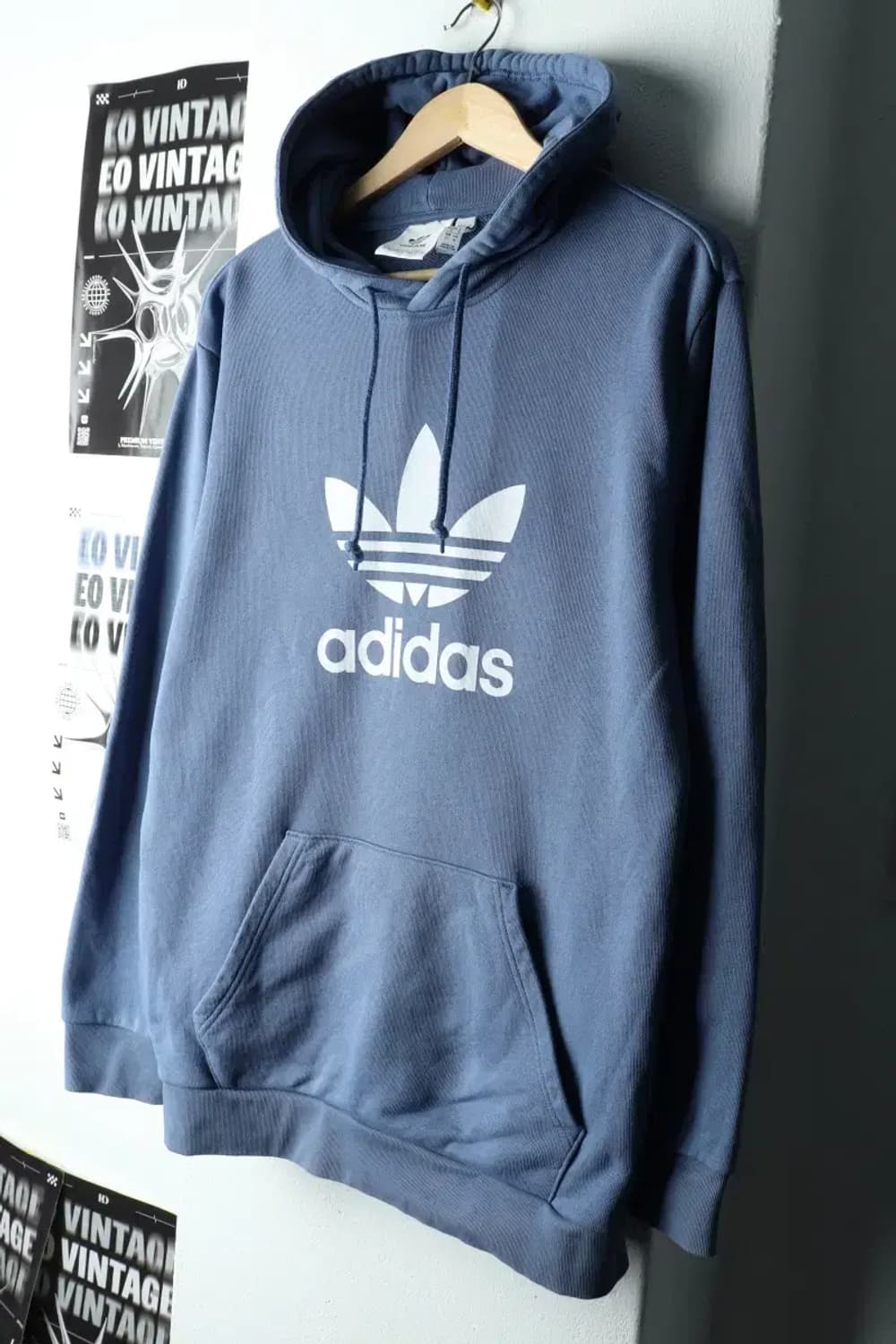 W(XL) 아디다스 후드티셔츠 불꽃 블루 올드스쿨-16032 상품이미지1