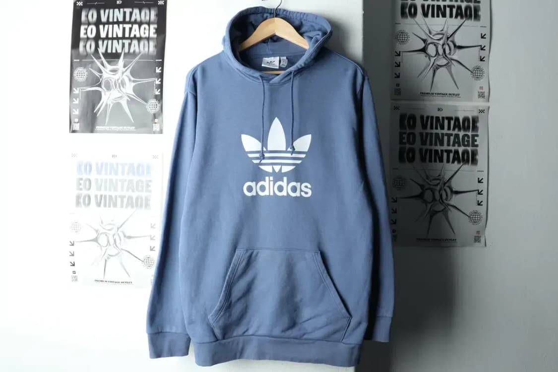 W(XL) 아디다스 후드티셔츠 불꽃 블루 올드스쿨-16032 상품이미지2