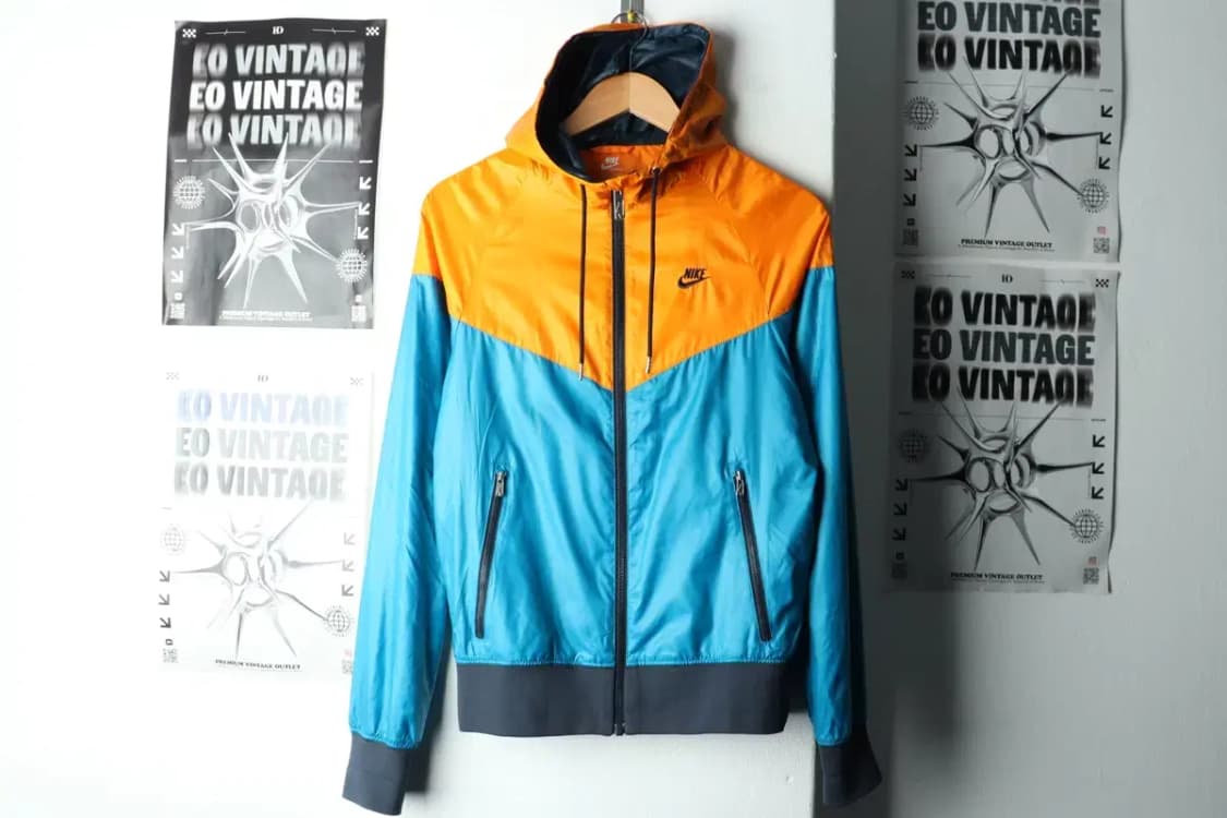 (XS) 나이키 집업 바람막이 점퍼자켓 윈드러너 블루-16038 상품이미지2