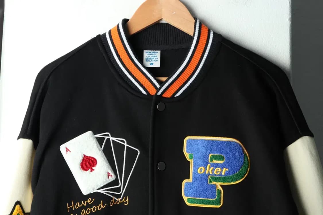 (L-2XL) 인플레이션 집업 바람막이 점퍼자켓 바시티 자수-16039 상품이미지4