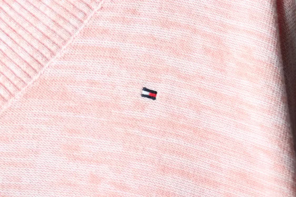 W(2XL-3XL) 타미힐피거 니트 빅사이즈 브이넥 핑크-1603A 상품이미지5