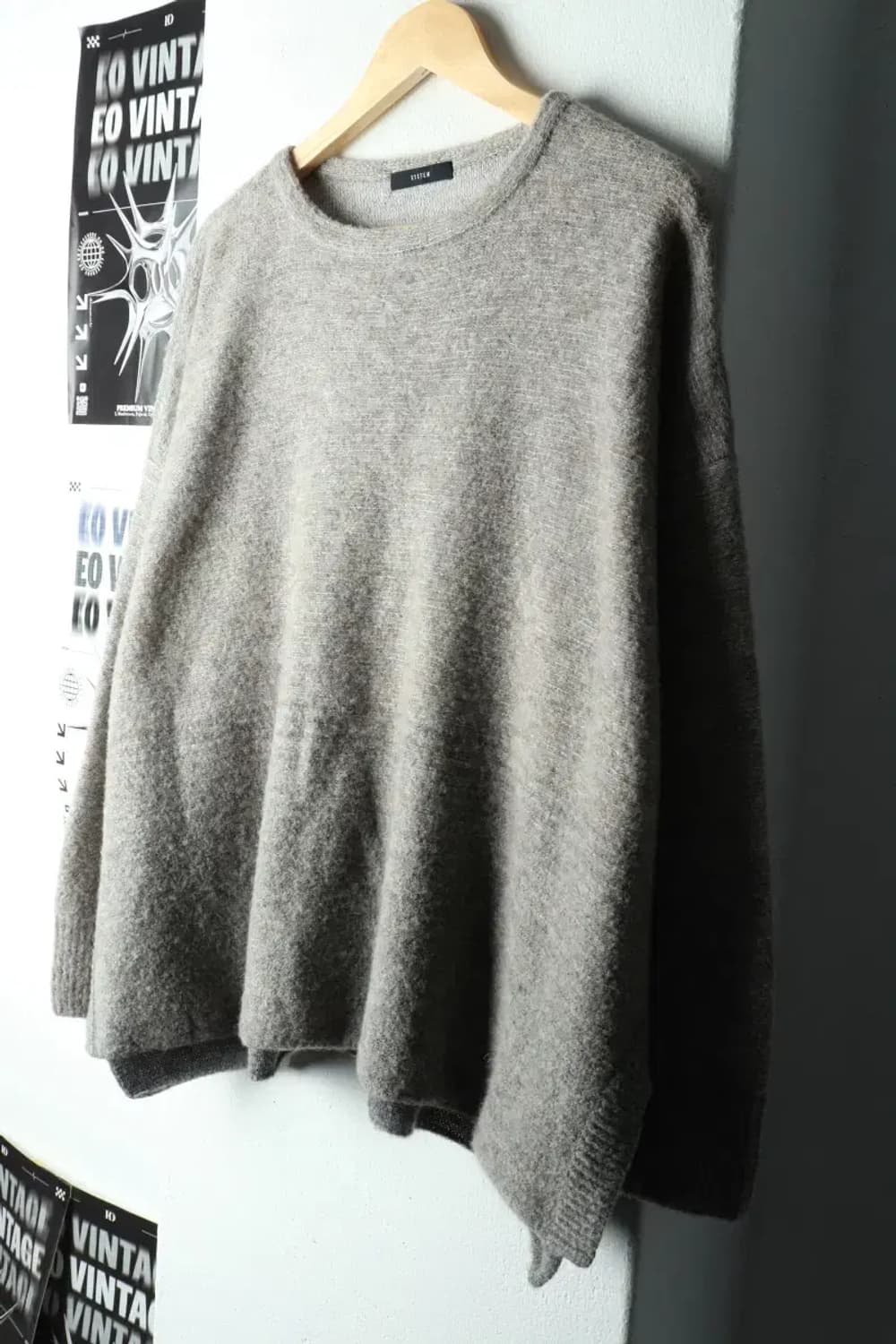 W(F) 시스템 니트 한섬 그레이 울-1603B 상품이미지1