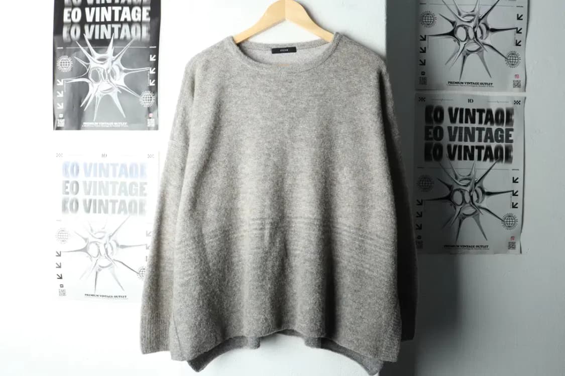 W(F) 시스템 니트 한섬 그레이 울-1603B 상품이미지2