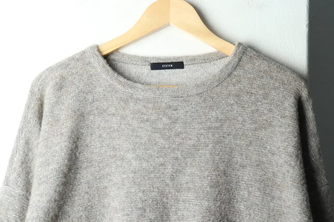W(F) 시스템 니트 한섬 그레이 울-1603B 상품이미지3