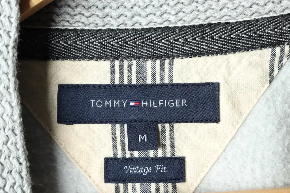 (M-L) 타미힐피거 니트 가디건 기모 그레이 면-1603D 상품이미지6