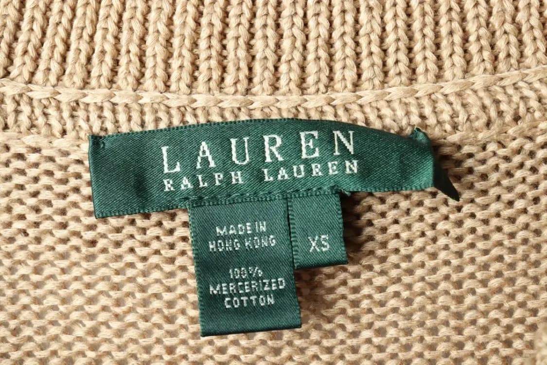 W(XS-S) 폴로 랄프로렌 니트 가디건 브라운 울-1603E 상품이미지5