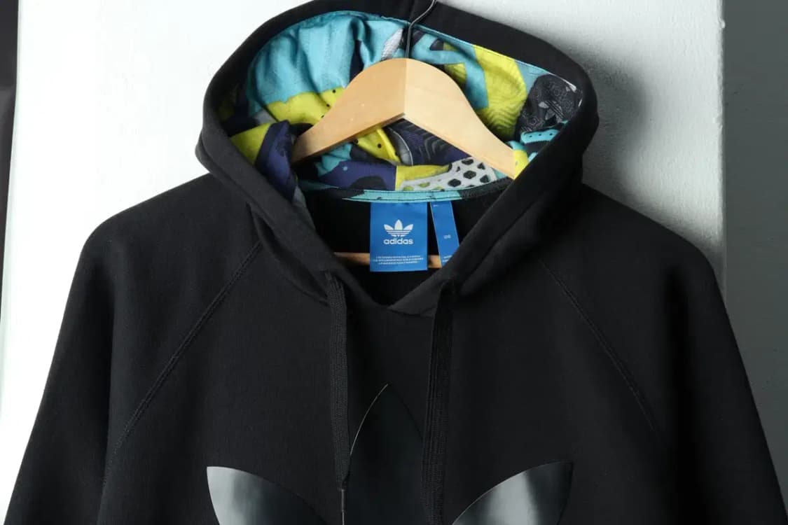 (L-XL) 아디다스 후드티셔츠 불꽃 몽타쥬 블랙-160D7 상품이미지3