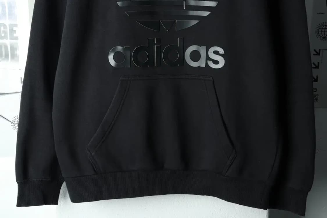 (L-XL) 아디다스 후드티셔츠 불꽃 몽타쥬 블랙-160D7 상품이미지4