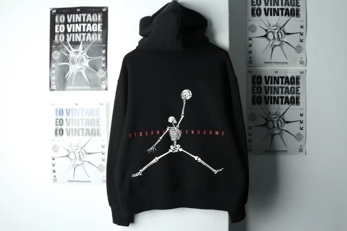 (F) 스톡홀롬 신드롬 후드티셔츠 레터링 스컬 기모 올드스쿨-160D8 상품이미지6