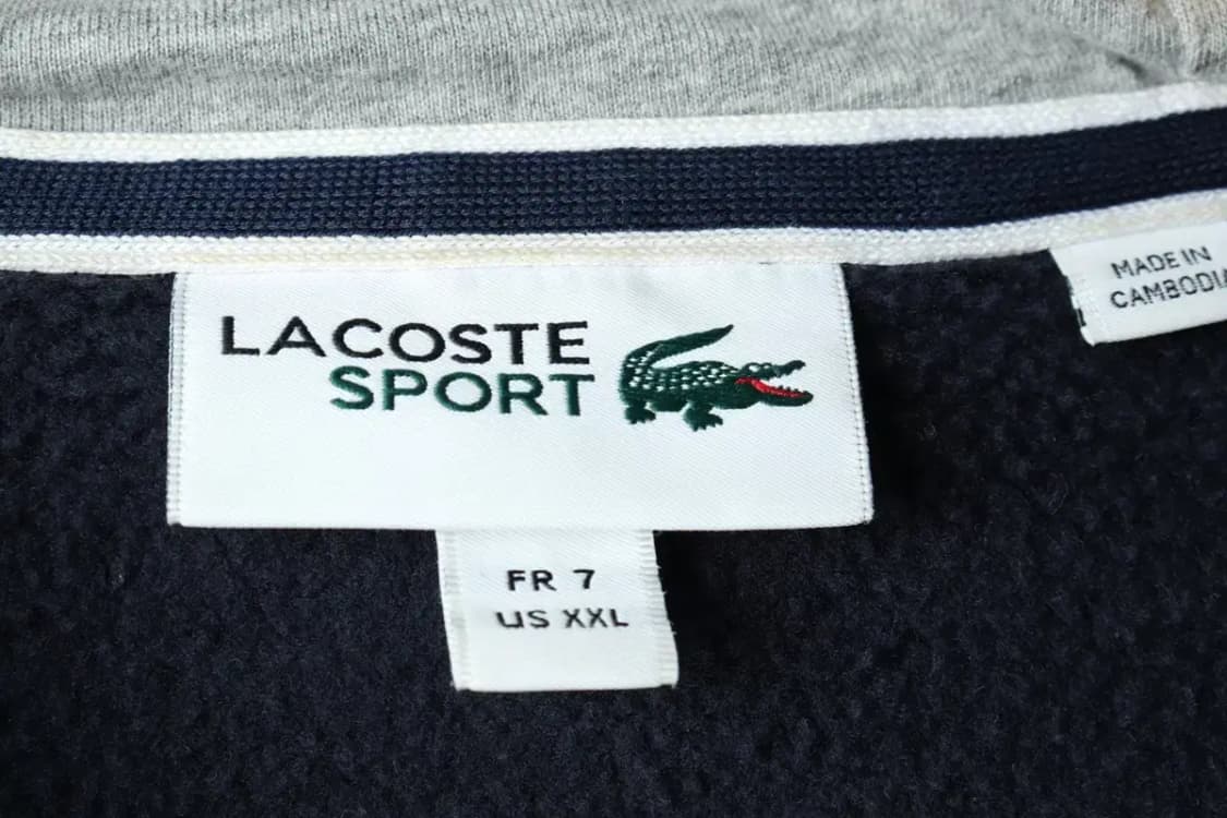 (2XL-3XL) 라코스테 후드티셔츠 빅사이즈 네이비 기모-160D9 상품이미지6