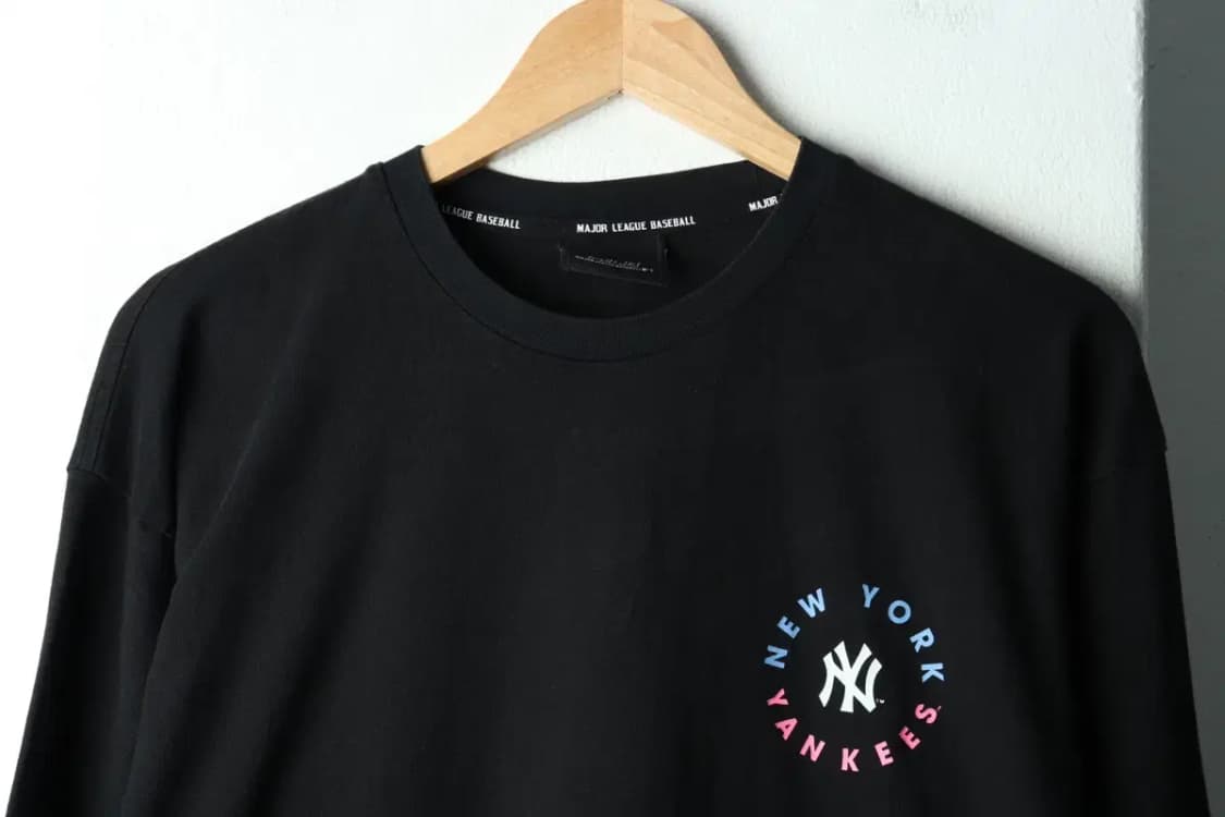 (S) MLB 엠엘비 긴팔티셔츠 뉴욕 양키즈 블랙 올드스쿨-160DC 상품이미지3