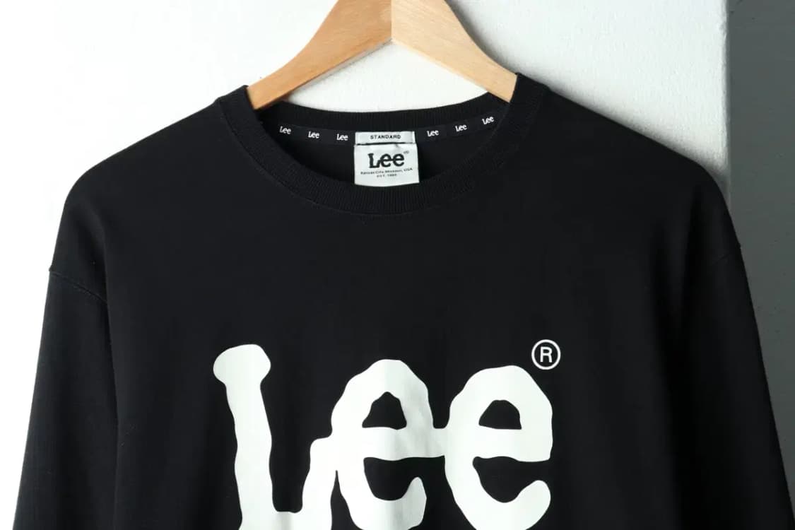 (L) 리 긴팔티셔츠 빅로고 블랙-160DF 상품이미지3