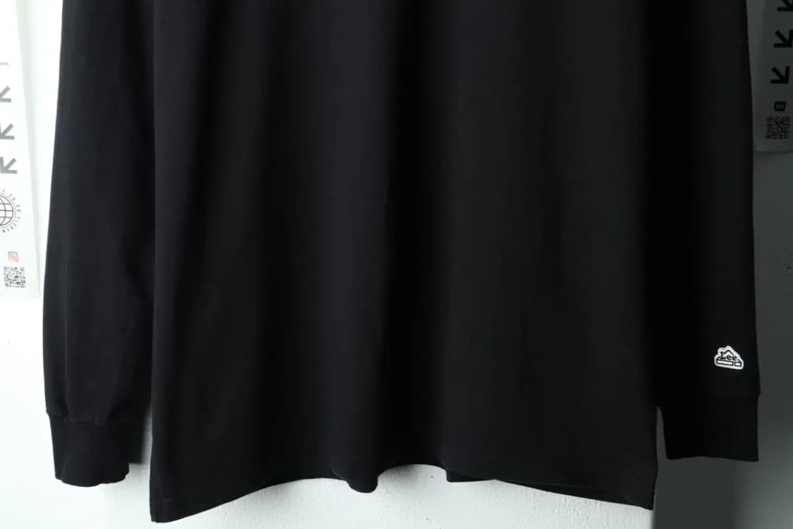 (L) 리 긴팔티셔츠 빅로고 블랙-160DF 상품이미지4